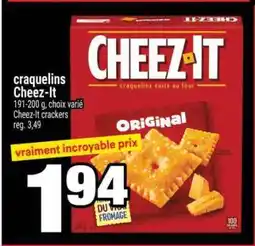 Super C craquelins Cheez-It offer