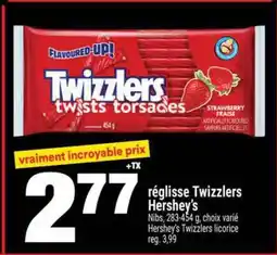 Super C RÉGLISSE TWIZZLERS HERSHEY'S offer