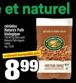 Super C céréales Nature's Path biologique offer