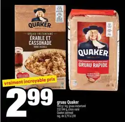Super C Gruau Quaker offer