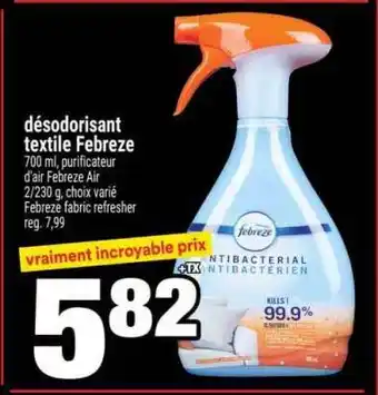 Désodorisant textile Febreze