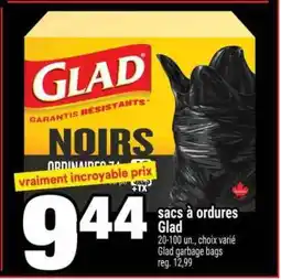 Super C sacs à ordures Glad offer