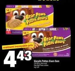 Super C BISCUITS PATTES D'OURS DARE offer