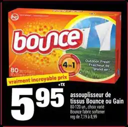 Super C assouplisseur de tissus Bounce ou Gain offer