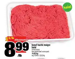 Super C boeuf haché maigre halal offer