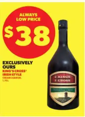 KING’S CROSS Irish Style Cream Liqueur