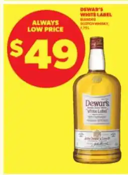 Real Canadian Liquorstore Dewar's White Label offer