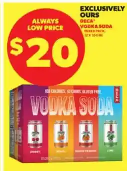 Real Canadian Liquorstore DECA Vodka Soda Mixed Pack offer