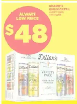 Real Canadian Liquorstore Dillon's Gin Cocktail offer