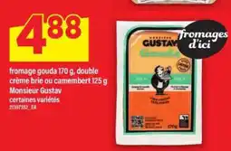 Maxi fromage gouda 170 g, double crème brie ou camembert 125 g offer