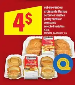 Maxi Vol-au-vent ou croissants Dumas offer