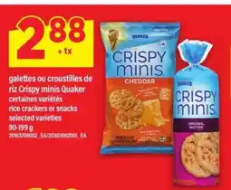 Maxi CRISPY MINIS QUAKER offer