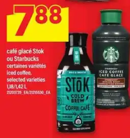 Maxi café glacé Stōk ou Starbucks offer