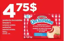 Maxi SANDWICHS UNCRUSTABLES SMUCKER'S offer
