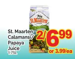 T&T Supermarket St. Maarten Calamansi Papaya Juice offer