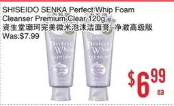 Bestco Food Mart SHISEIDO SENKA Perfect Whip Foam Cleanser Premium Clear offer