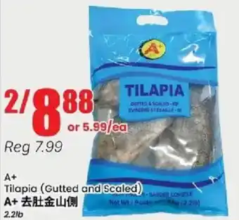 Tilapia Gutted and Scaled
