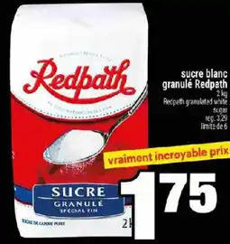 Super C Redpath sucre blanc granulé offer