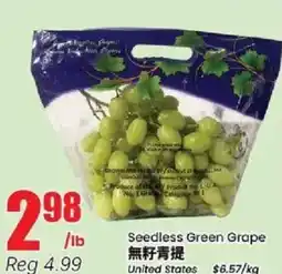 Btrust Supermarket Seedless green grape offer