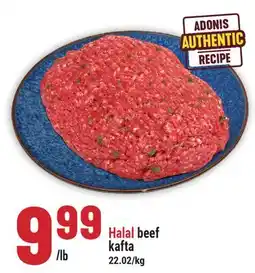 Marché Adonis Halal beef kafta offer