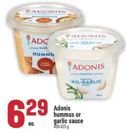 Marché Adonis Adonis hummus or garlic sauce offer