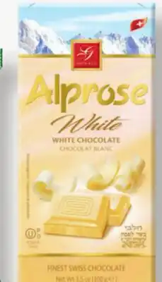 Metro ALPROSE OR TUSCANINI CHOCOLATE BARS offer