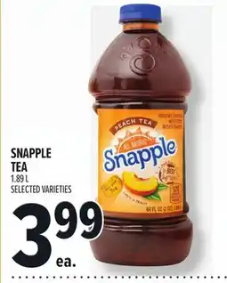 Metro SNAPPLE TEA offer