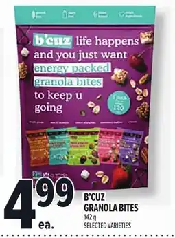 Metro B'CUZ GRANOLA BITES offer