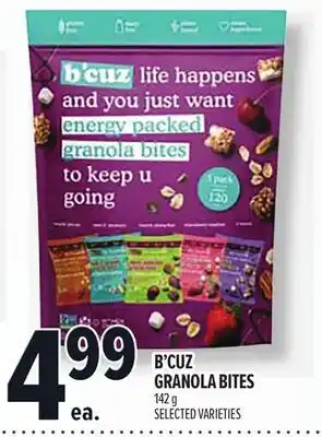 Metro B'CUZ GRANOLA BITES offer