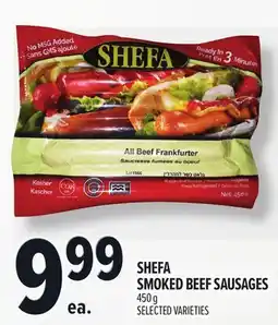 Metro SHEFA SMOKED BEEF SAUSAGES offer