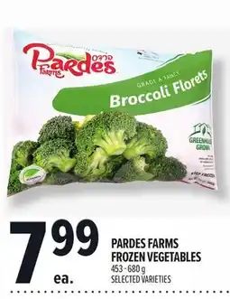 Metro PARDES FARMS FROZEN VEGETABLES offer