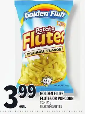 Metro GOLDEN FLUFF FLUTES OR POPCORN offer