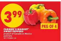 No Frills FARMER'S MARKET SWEET PEPPERS, PKG OF 4 offer