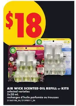 No Frills AIR WICK SCENTED OIL REFILL or KITS offer