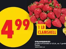 No Frills STRAWBERRIES, 1 LB CLAMSHELL offer