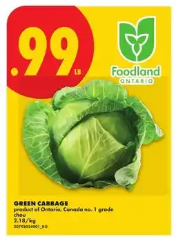 No Frills GREEN CABBAGE offer