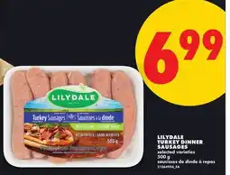 No Frills LILYDALE TURKEY DINNER SAUSAGES offer