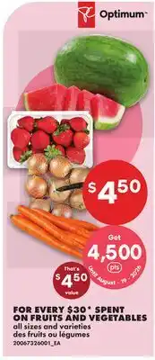 No Frills FRUITS AND VEGETABLES offer