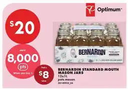 No Frills BERNARDIN STANDARD MOUTH MASON JARS offer