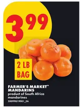 No Frills FARMER'S MARKET MANDARINS, 2 LB BAG offer