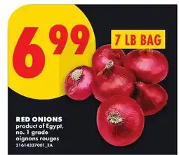 No Frills RED ONIONS, 7 LB BAG offer
