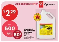 No Frills NO NAME PURE WHITE VINEGAR offer
