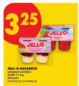 No Frills JELL-O DESSERTS, 4x89 offer