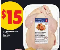 No Frills PC WHOLE CHICKEN, UP TO offer