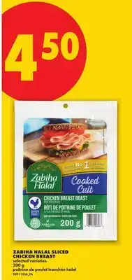No Frills ZABIHA HALAL SLICED CHICKEN BREAST offer
