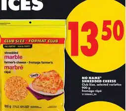 No Frills NO NAME SHREDDED CHEESE offer