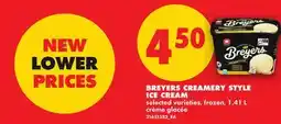 No Frills BREYERS CREAMERY STYLE ICE CREAM offer