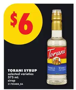 No Frills TORANI SYRUP offer