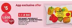 No Frills NO NAME NATURALLY IMPERFECT MIXED PEPPERS, 2.5 LB BAG offer
