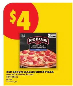 No Frills RED BARON CLASSIC CRUST PIZZA offer